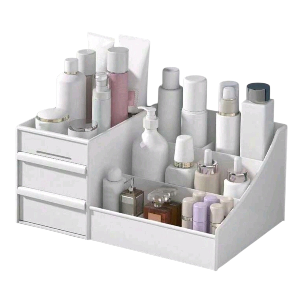 White Cosmetic Organizer